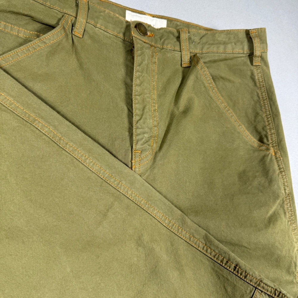 The Great Carpenter Pants USA Olive Green Utility‎ Straight Leg Workwear Mens 31